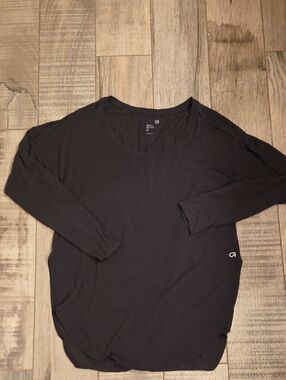 Gapfit Black Long Sleeve Scoop Neck Shirt